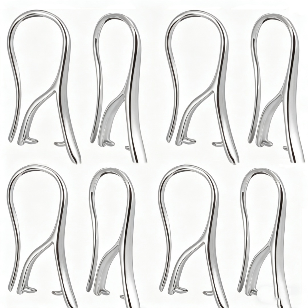 Jewelry Making Hardware - 10/30Pcs White with Pinch Bails Golden