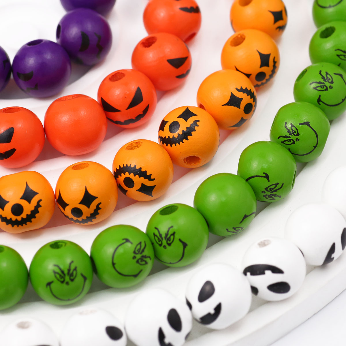 Jewelry Making Ideas With Beads - Halloween ideas 16mm Ghose Vampire Green