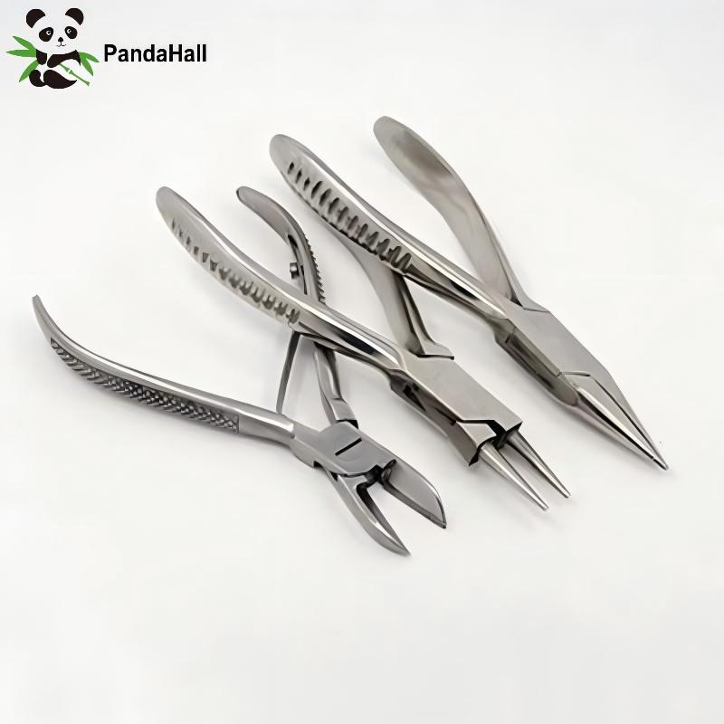 Jewelry Plier Set - PandaHall 3pcs/set Carbon Steel Side-Cutting Pliers