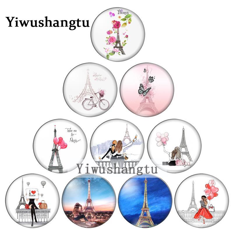 Jewelry Making Paris - New fashion paris Eiffel Tower 8mm/10mm/12mm/18mm/20mm/Round