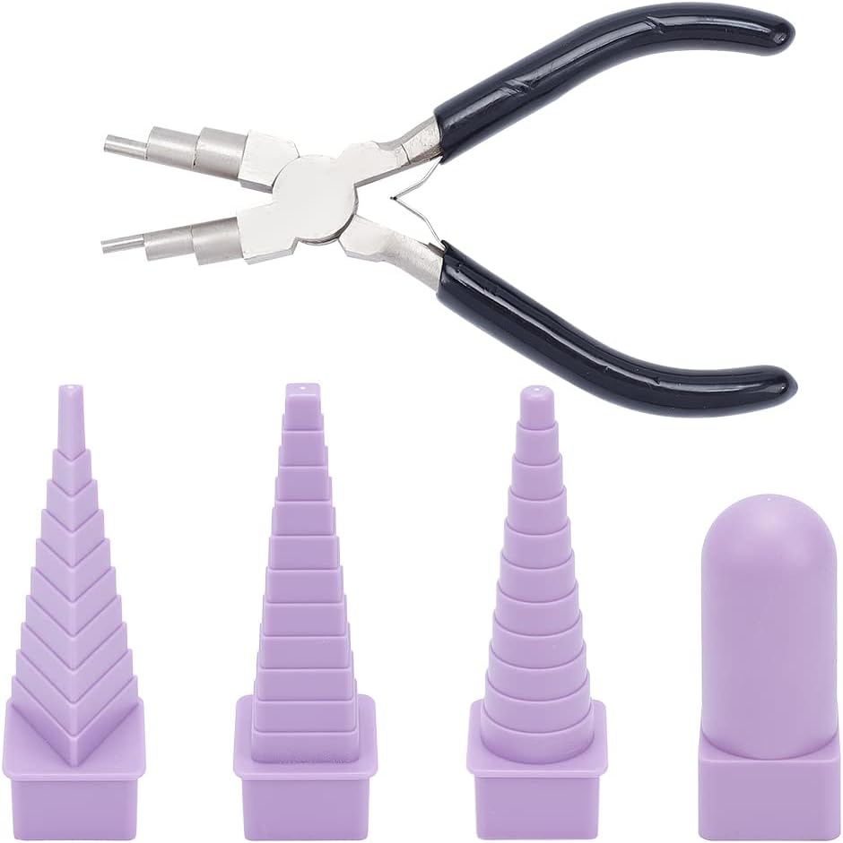 Jewelry Plier Set - 5-in-1 Jewelry Pliers Set with Mandrels