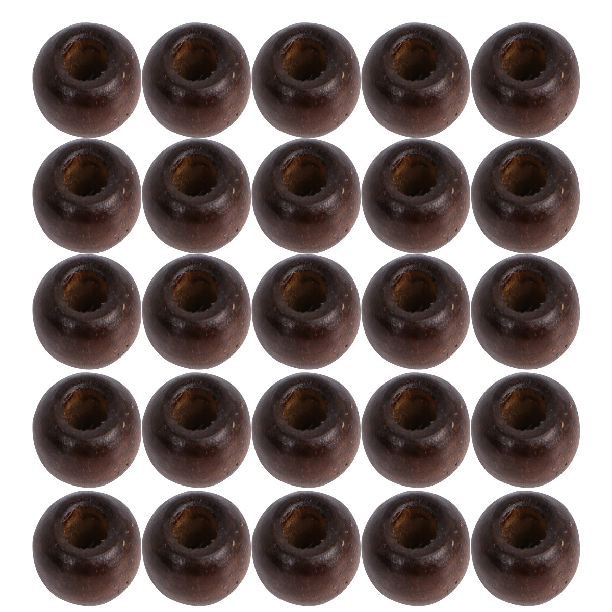 Jewelry Making Ideas With Beads - 500Pcs Round Wooden Beads 9x10mm Natural
