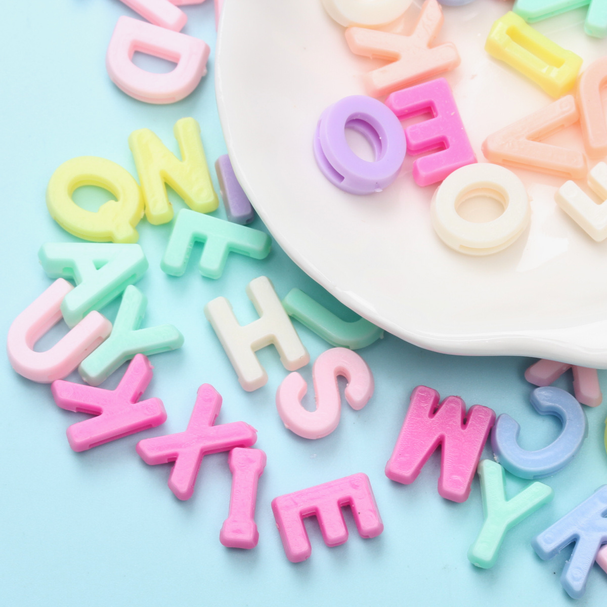 Jewelry Making For 5 Year Old - 12-19mm 20/60Pcs Round Drop Letter Loose