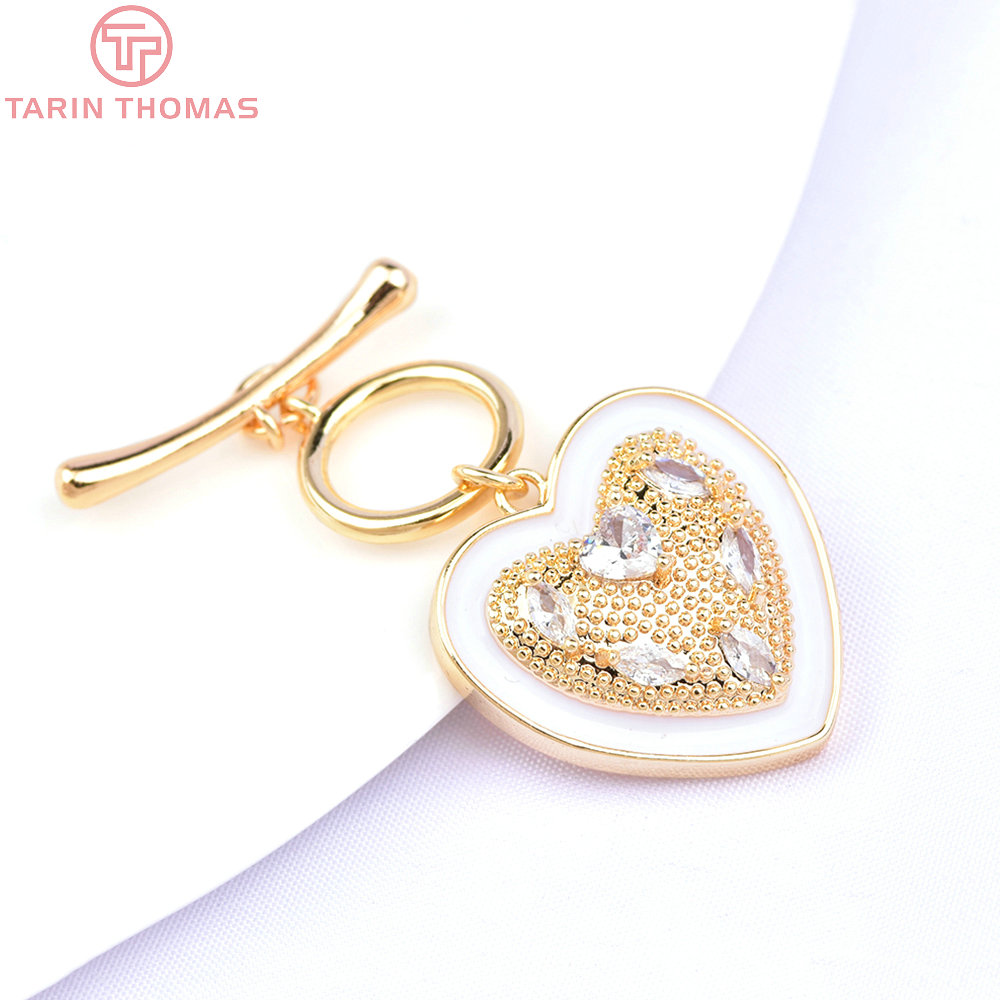 Toggle Clasp Gold - (6395) 2 Sets 24K Gold Color