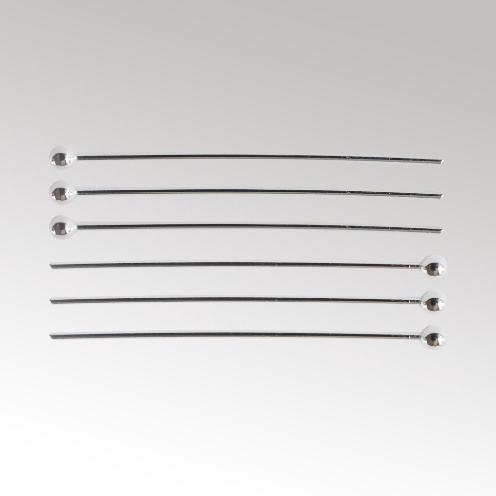 Jewelry Making Jig - 925 Sterling Silver Ball Head Pins