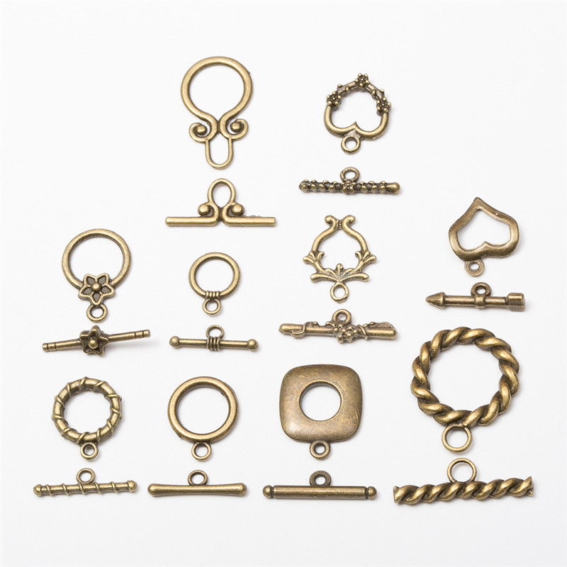 Toggle Clasp Gold - 10set Alloy Metal OT Toggle Clasps