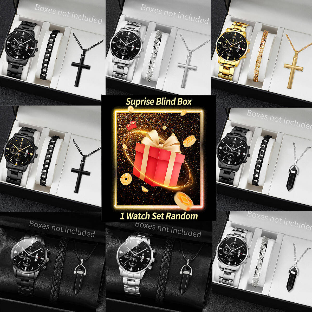 Jewelry Making Kits - Surprise Mystery Watch Blind Box-3PCS/Set Fashion