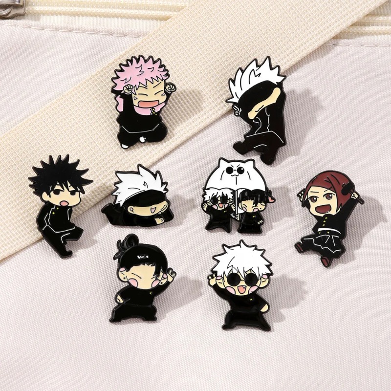 Jewelry Making Kits - 8pcs Anime Itadori Yuji Enamel Pins