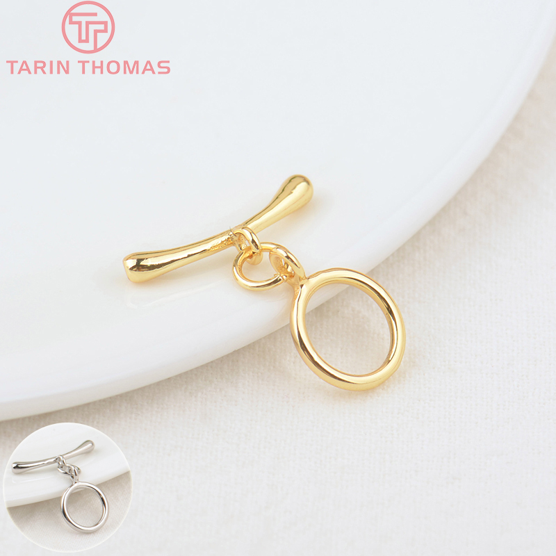 Toggle Clasp Gold - (3278)6 Sets O:10MM T:19MM 24K Gold