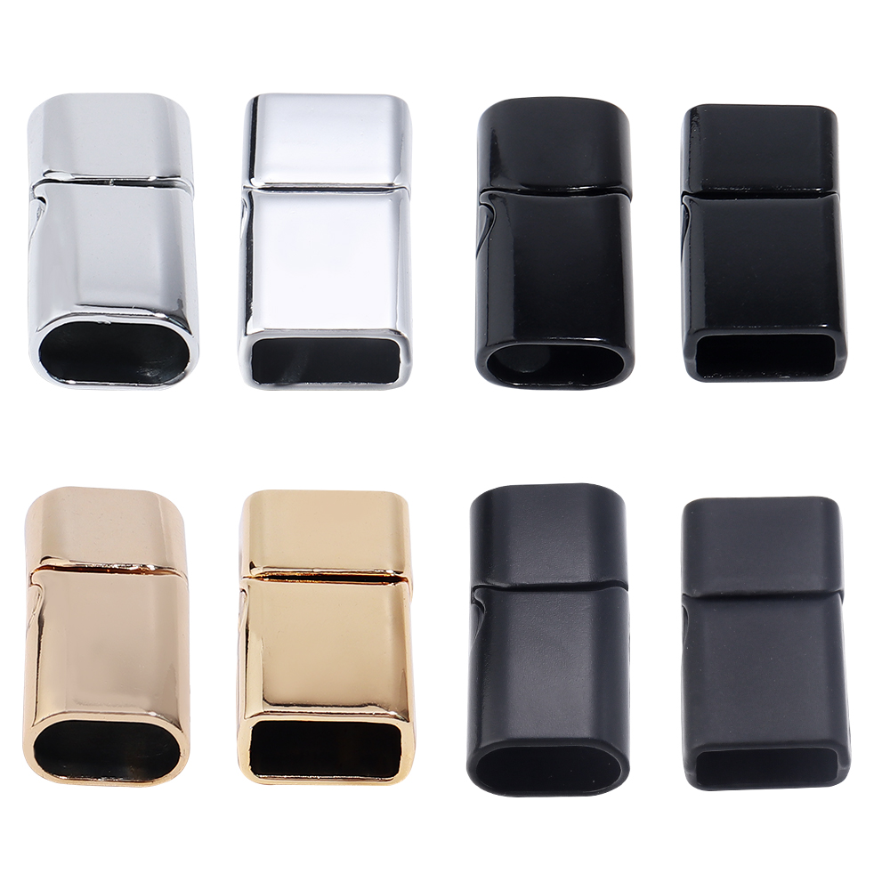 Jewelry Making Hardware - 5Pcs Alloy Magnetic Clasps Round Square