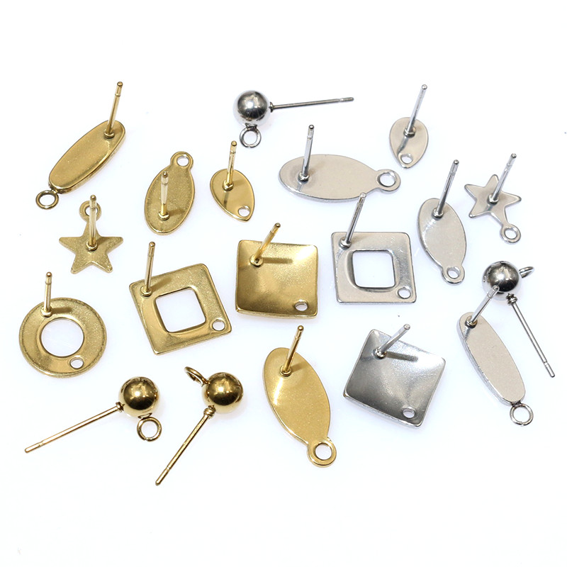 Jewelry Making Kits - 20pcs Stainless Steel Craft Earring Studs