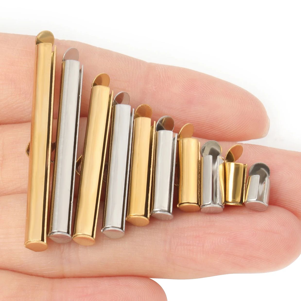 Toggle Clasp Gold - Stainless Steel Gold Color Crimp End