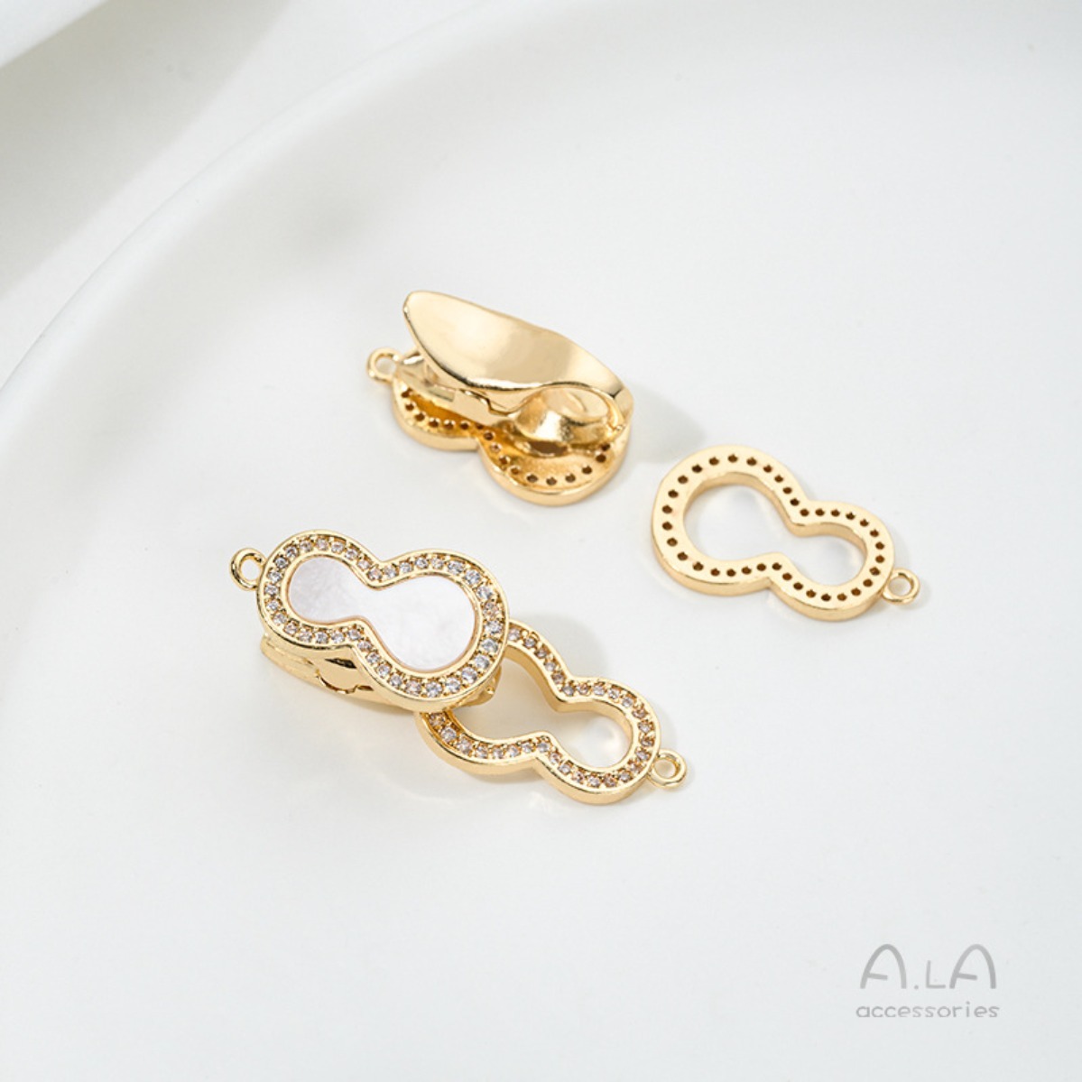 Brass 14K Gold Plated Mother O - Toggle Clasp Gold review and price