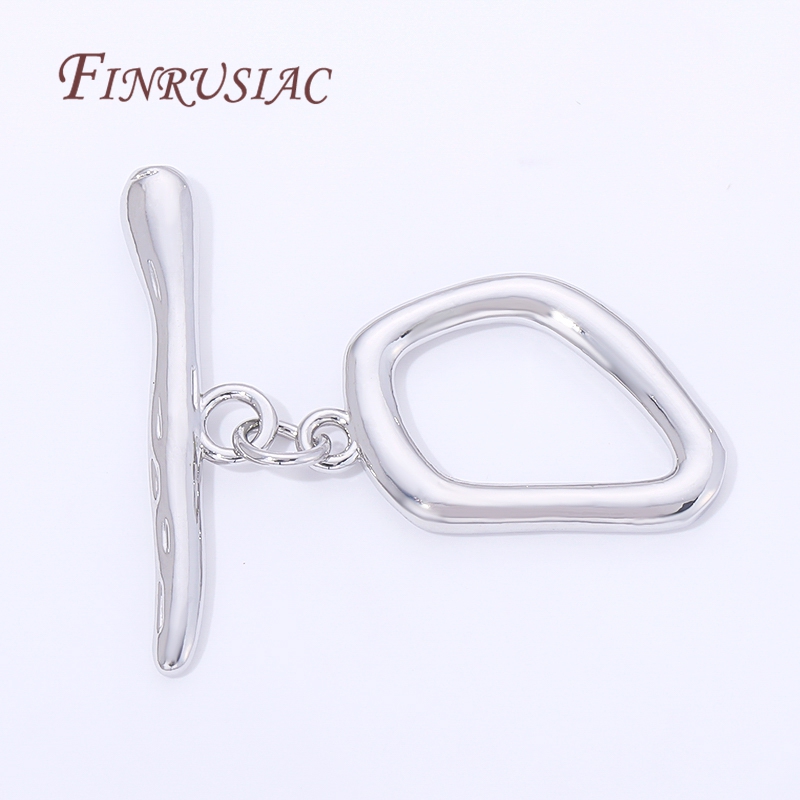 2/4/6Pcs Rhodium Plated Toggle - Toggle Clasp Gold review and price