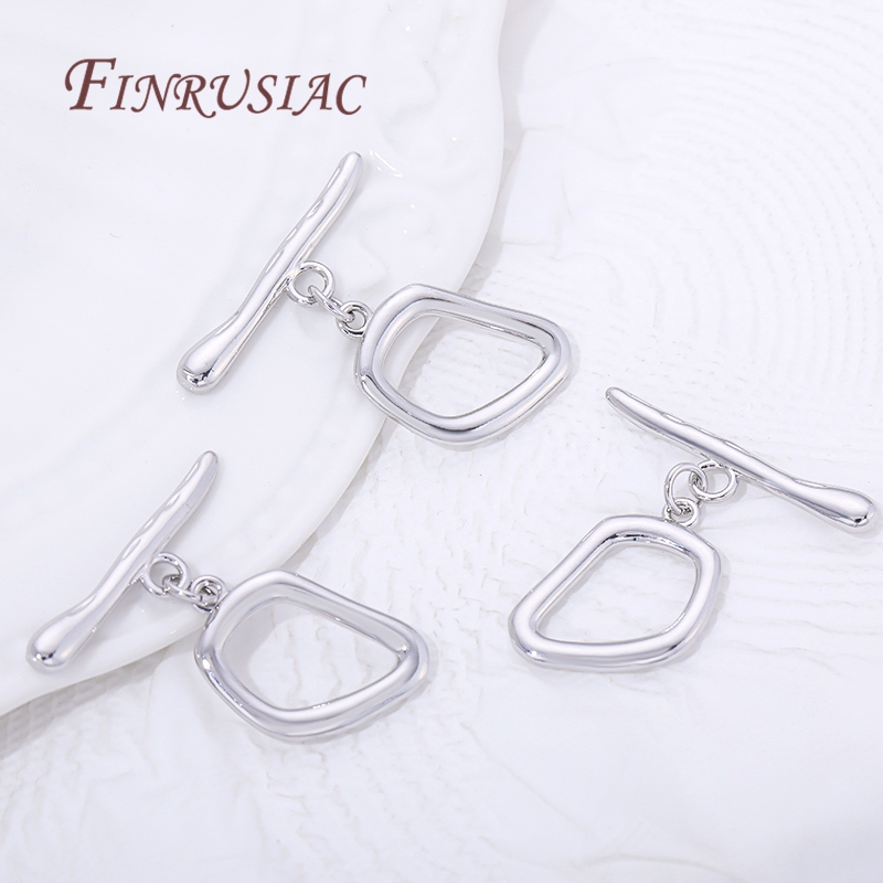 2/4/6Pcs Rhodium Plated Toggle - Toggle Clasp Gold review and price