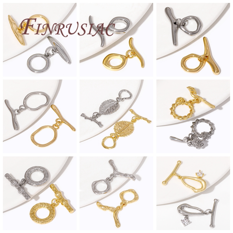 2/4Pcs 18K Gold Plated Toggle  - Toggle Clasp Gold review and price