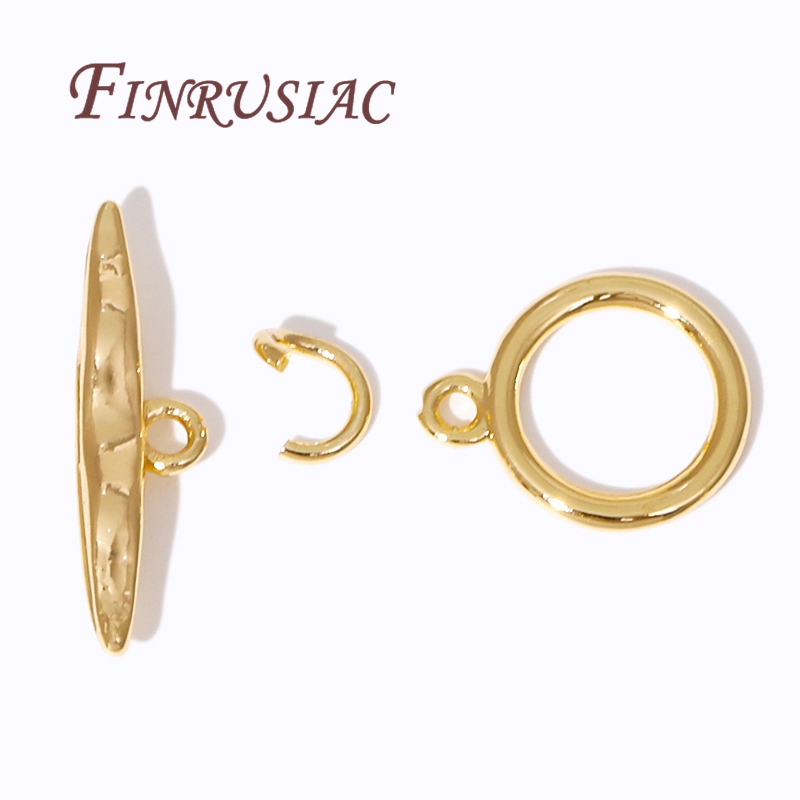 2/4Pcs 18K Gold Plated Toggle  - Toggle Clasp Gold review and price