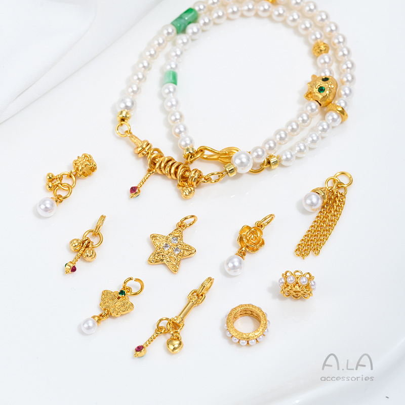 Vietnam Sand Gold Pearl Beads  - Jewelry Making Vietnam review and price