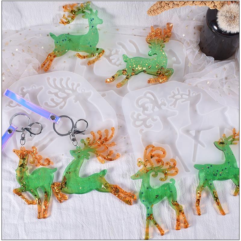 Christmas Elk Epoxy Resin Mold - Jewelry Making Techniques review and price
