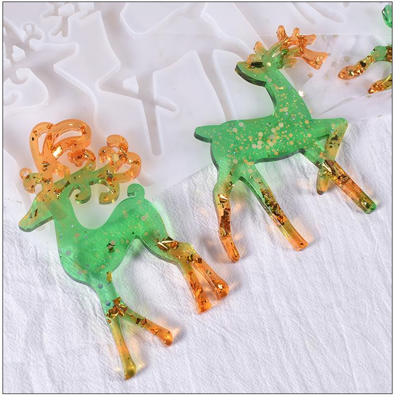 Christmas Elk Epoxy Resin Mold - Jewelry Making Techniques review and price
