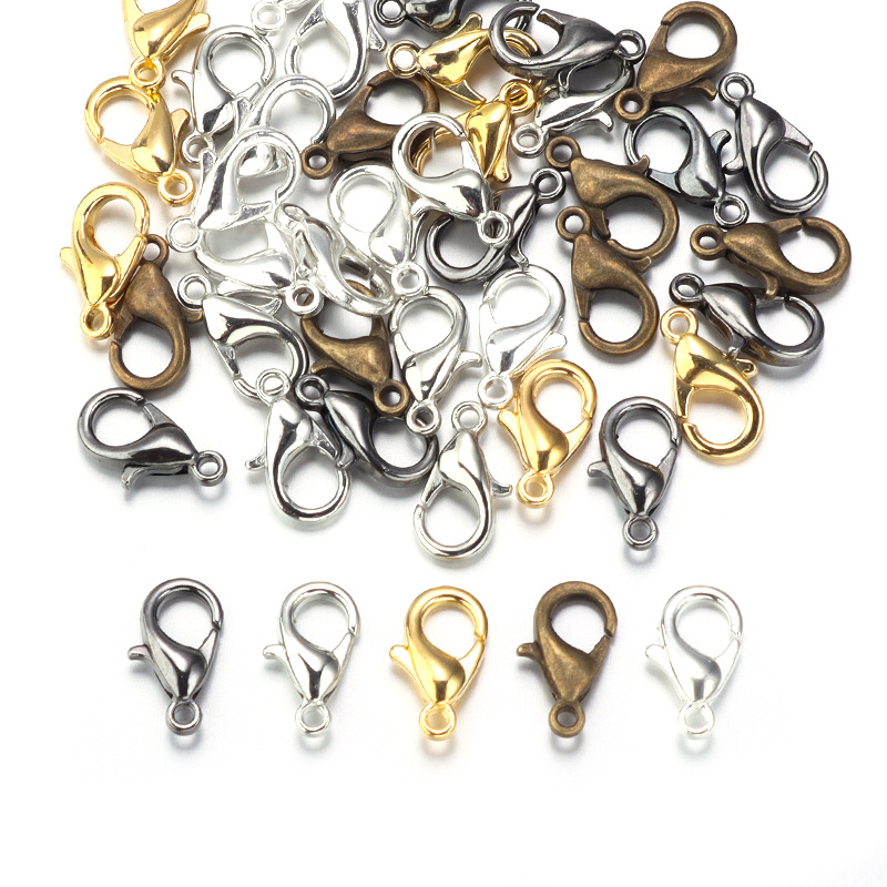 100pcs 9 12 14mm Zinc Alloy Lo - Jewelry Making Hardware review and price