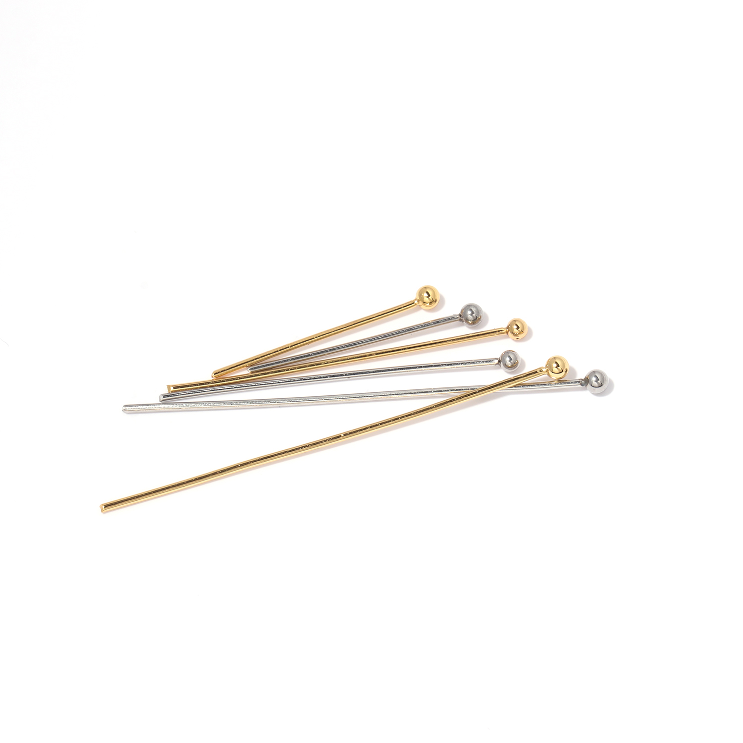 50pc Stainless Steel Metal Cha - Eyepin Ball End review and price