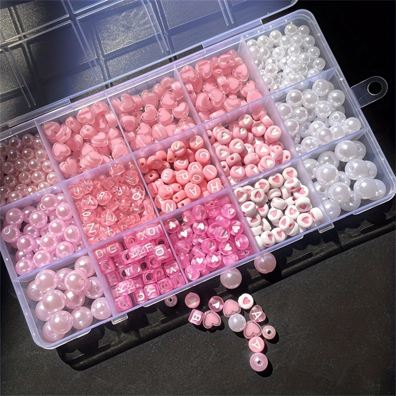 10-piece pink alphabet box, ac - Jewelry Making Kits review and price