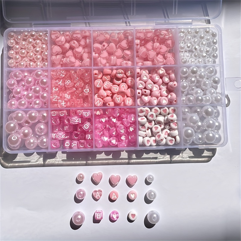 10-piece pink alphabet box, ac - Jewelry Making Kits review and price