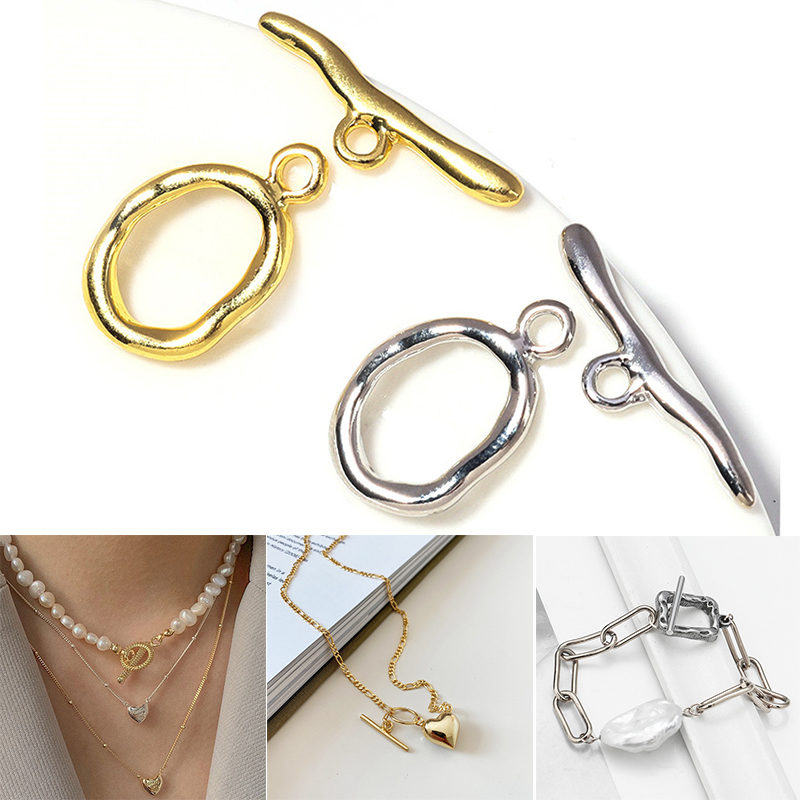 New Irregular Curved OT Clasps - Toggle Clasp Gold review and price