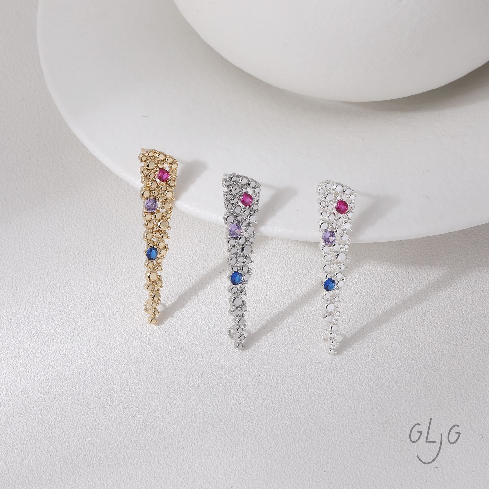 2PCS  CZ Paved Design Ear Stud - Jewelry Making Earring Supplies review and price