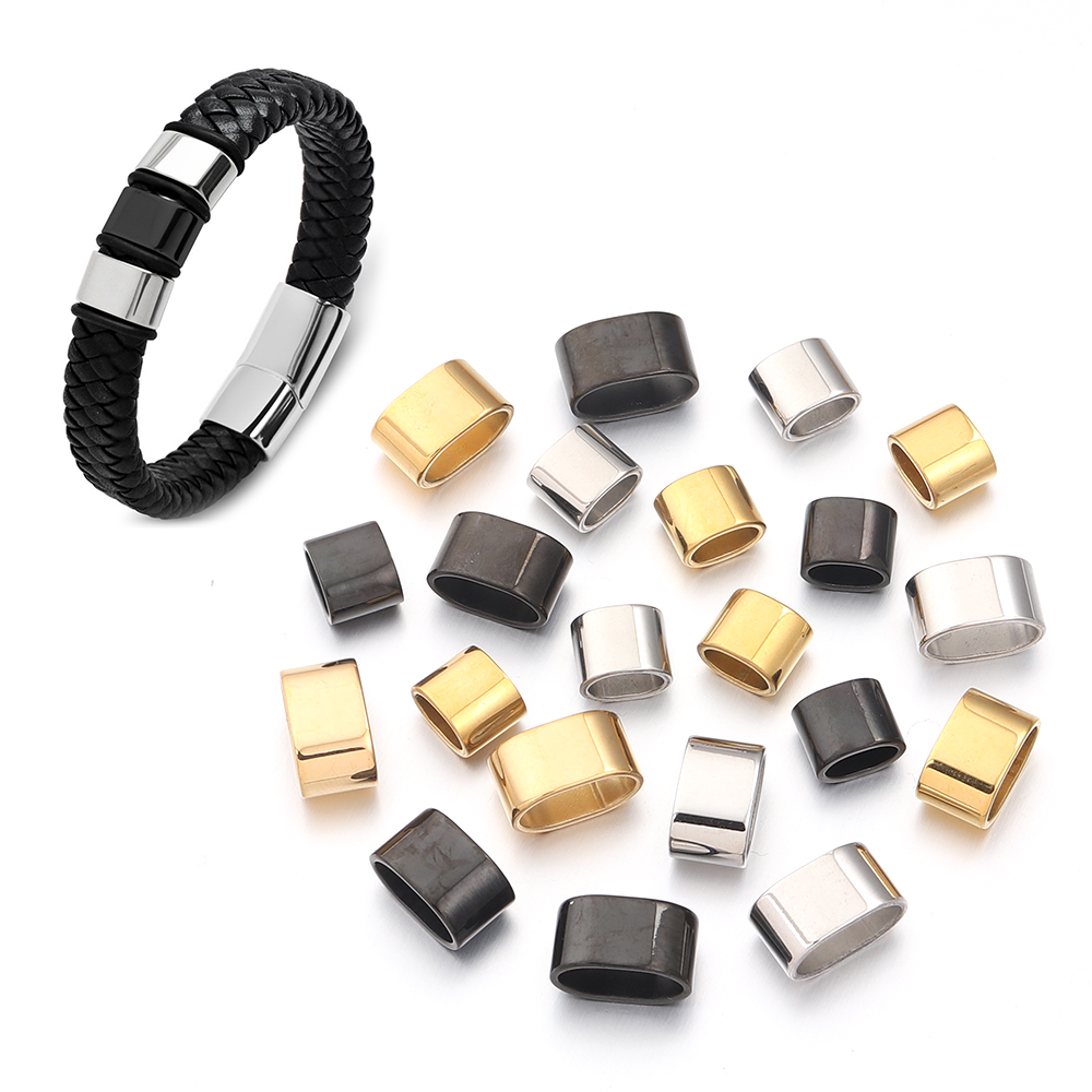 6pcs Flat Stainless Steel Tube - Jewelry Making Ideas review and price