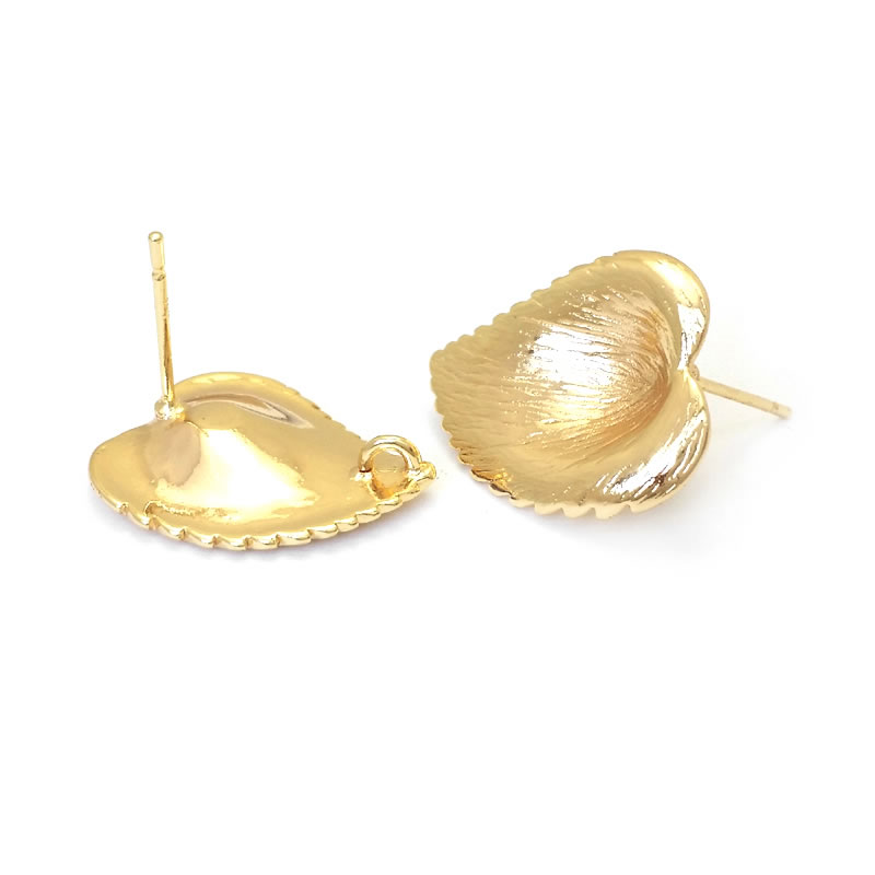 18K Gold Color Brass Lotus Lea - Jewelry Making Earring Supplies review and price