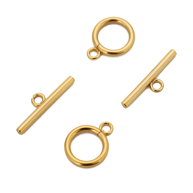 5/10sets/pack Stainless Steel  - Toggle Clasp Gold review and price