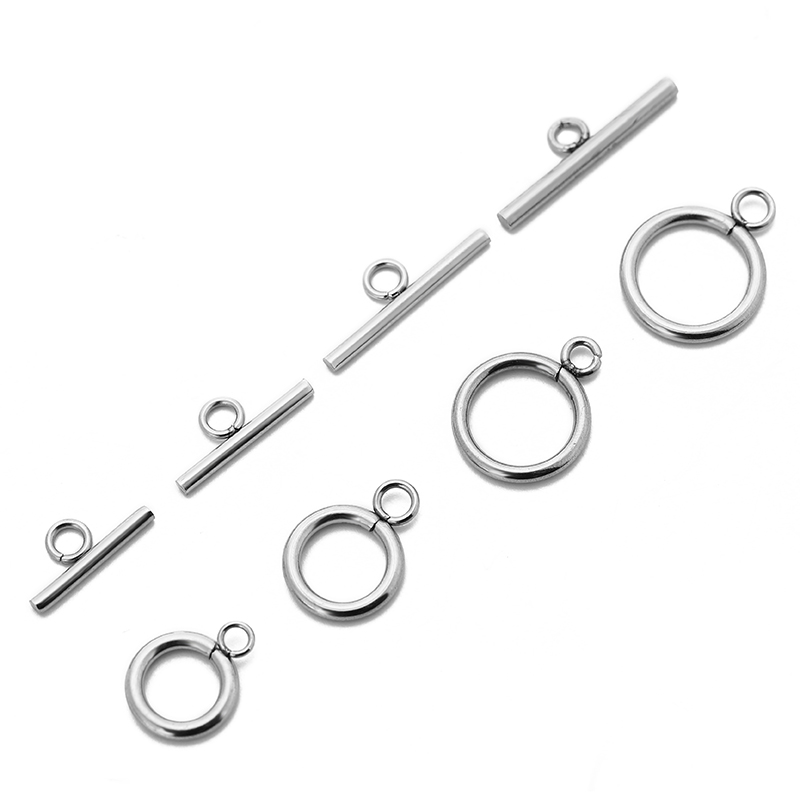 5/10sets/pack Stainless Steel  - Toggle Clasp Gold review and price