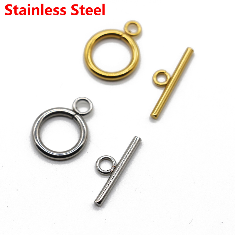 5/10sets/pack Stainless Steel  - Toggle Clasp Gold review and price