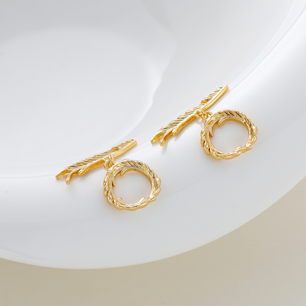 4Sets O Toggle Clasps 18K Gold - Toggle Clasp Gold review and price
