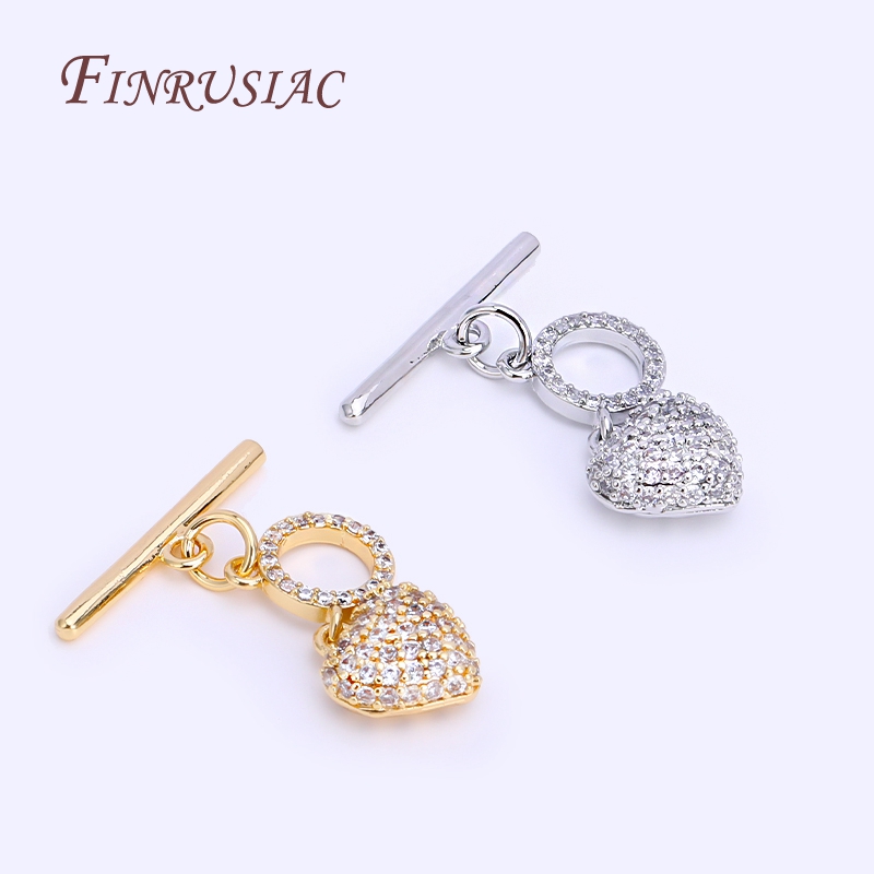 Inlaid Zircon OT Clasp High Qu - Toggle Clasp Gold review and price