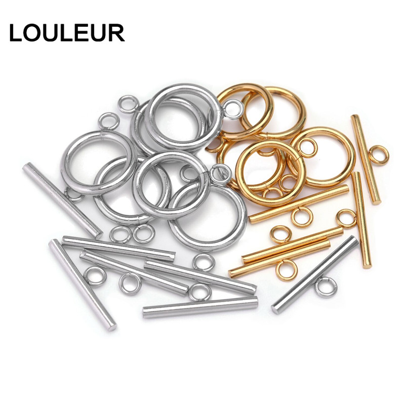 Stainless Steel OT Clasps Brac - Toggle Clasp Gold review and price