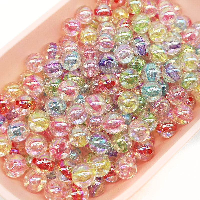 50Pcs 10mm Acrylic Beads Color - Jewelry Making For 5 Year Old review and price