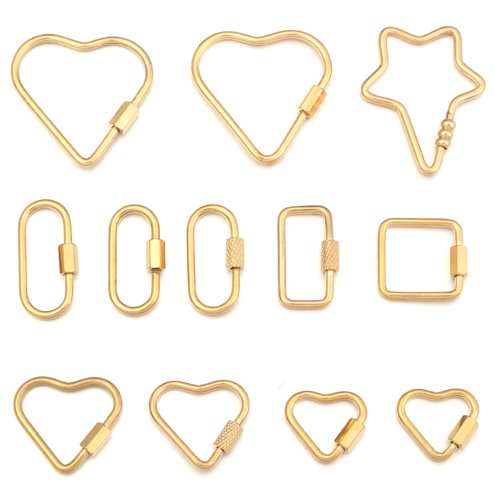 2pcs Gold Stainless Steel Hear - Jewelry Making Ideas review and price