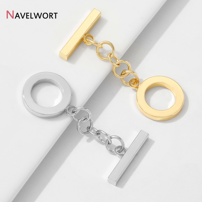 18K Gold Plated Brass Metal Ro - Toggle Clasp Gold review and price