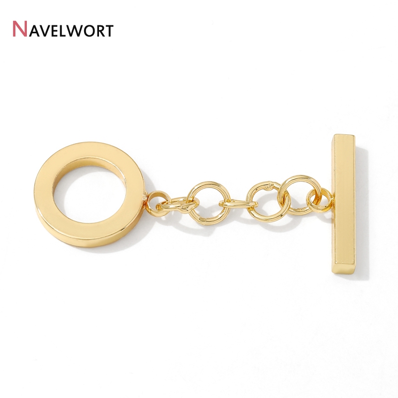 18K Gold Plated Brass Metal Ro - Toggle Clasp Gold review and price