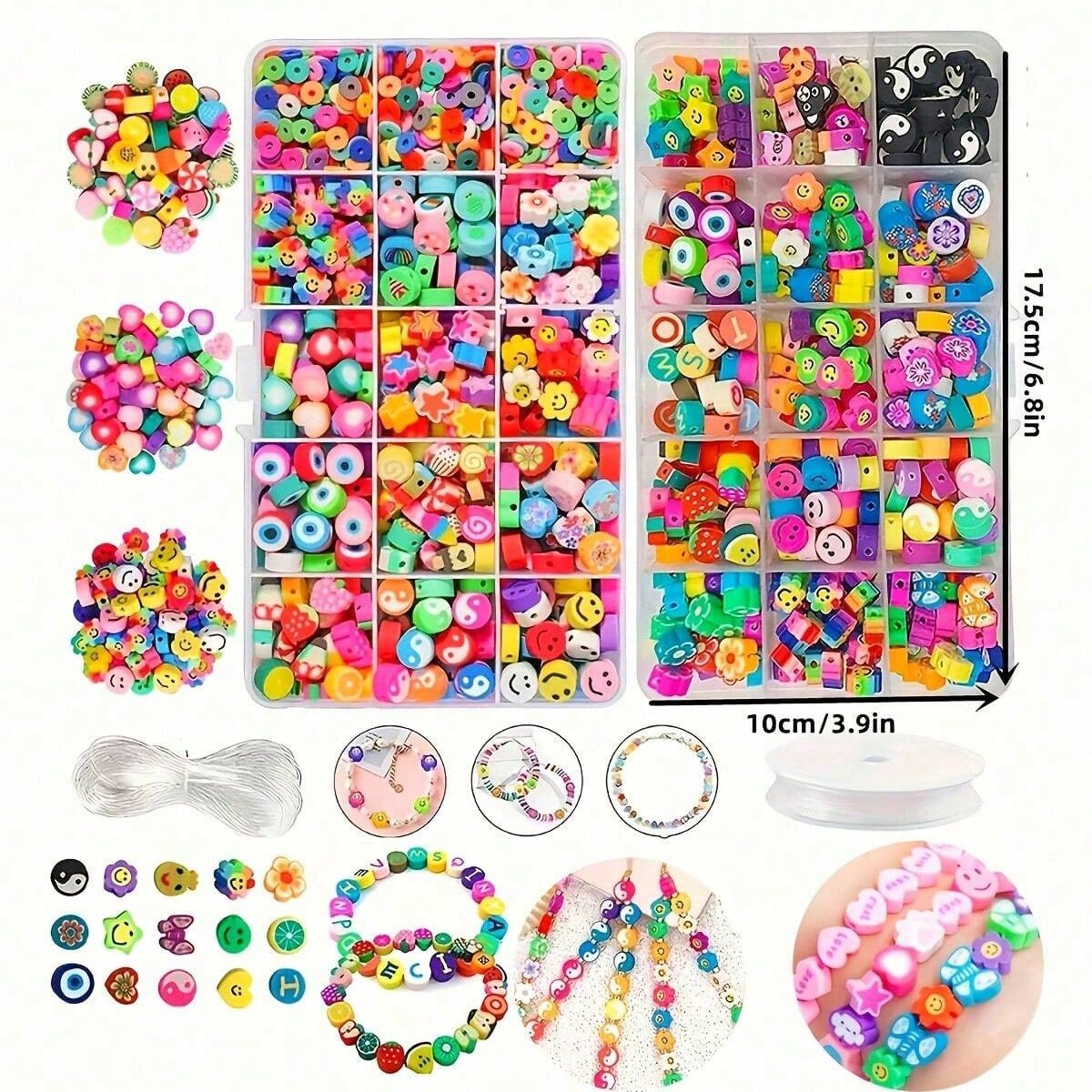 1450/1200/250pcs Polymer Clay  - Jewelry Making Kits review and price