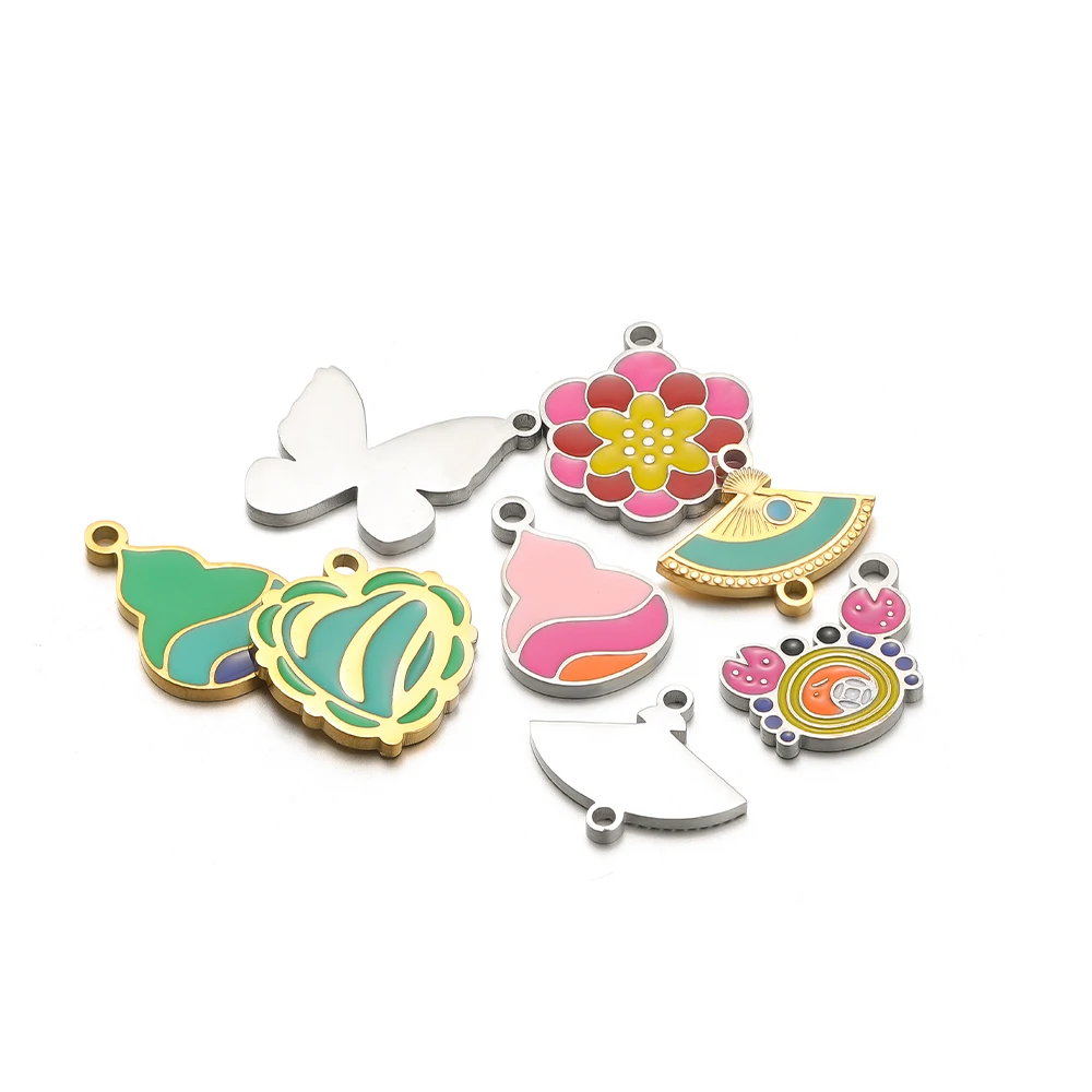 5pcs Stainless Steel Lotus But - Jewelry Making For 5 Year Old review and price