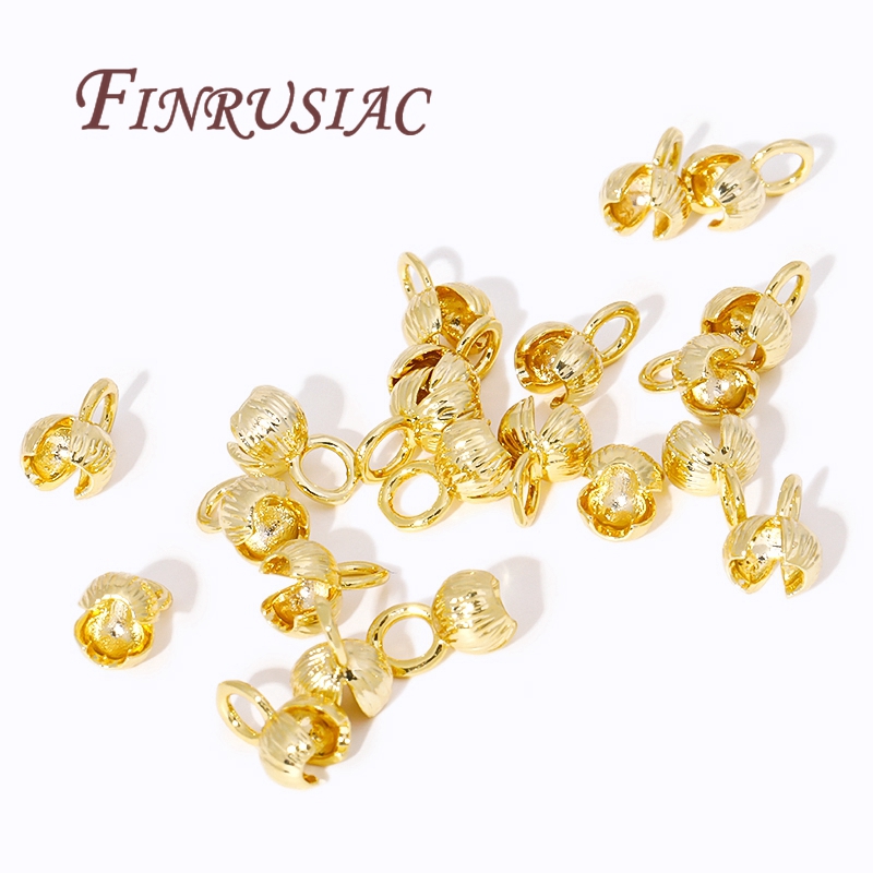 18K Gold Plated Cord Ends Clam - Eyepin Ball End review and price