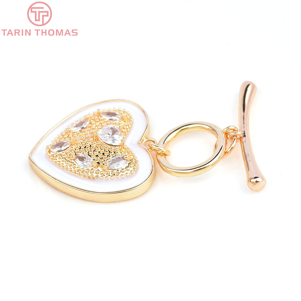 (6395) 2 Sets 24K Gold Color P - Toggle Clasp Gold review and price