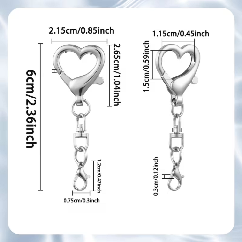 5/15/30Pcs Heart Shaped Swivel - Jewelry Making Hardware review and price