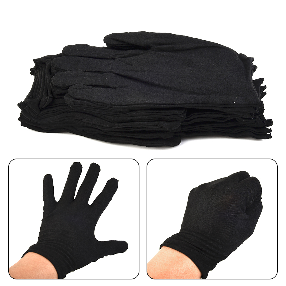12 Pairs Black Cotton Gloves S - Jewelry Making Gloves review and price