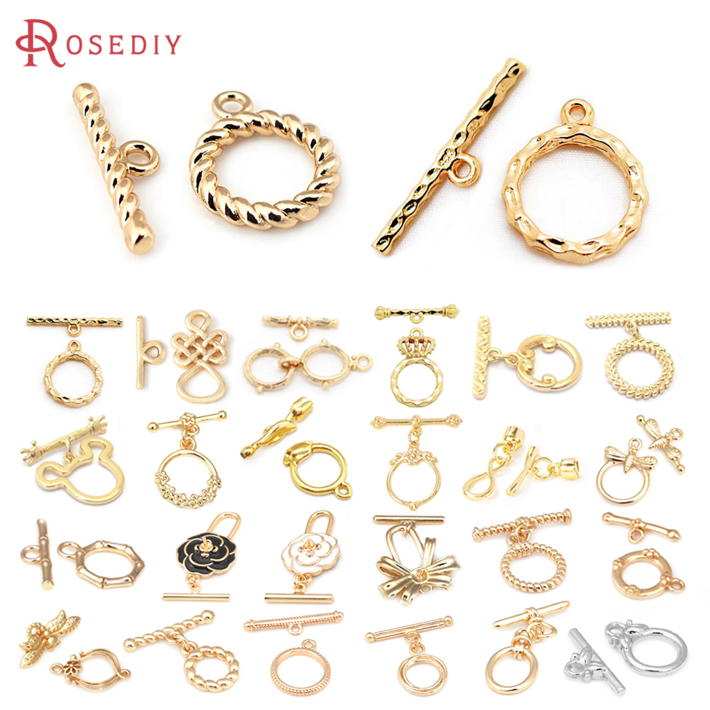18K Gold Color Brass Geometry  - Toggle Clasp Gold review and price