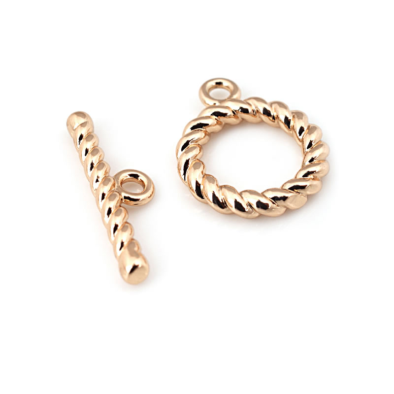 18K Gold Color Brass Geometry  - Toggle Clasp Gold review and price